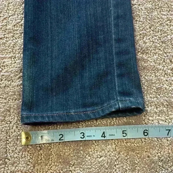 Ag Adriano Goldschmeid The Stevie Slim Straight Jeans, Size 25R - Picture 12 of 13